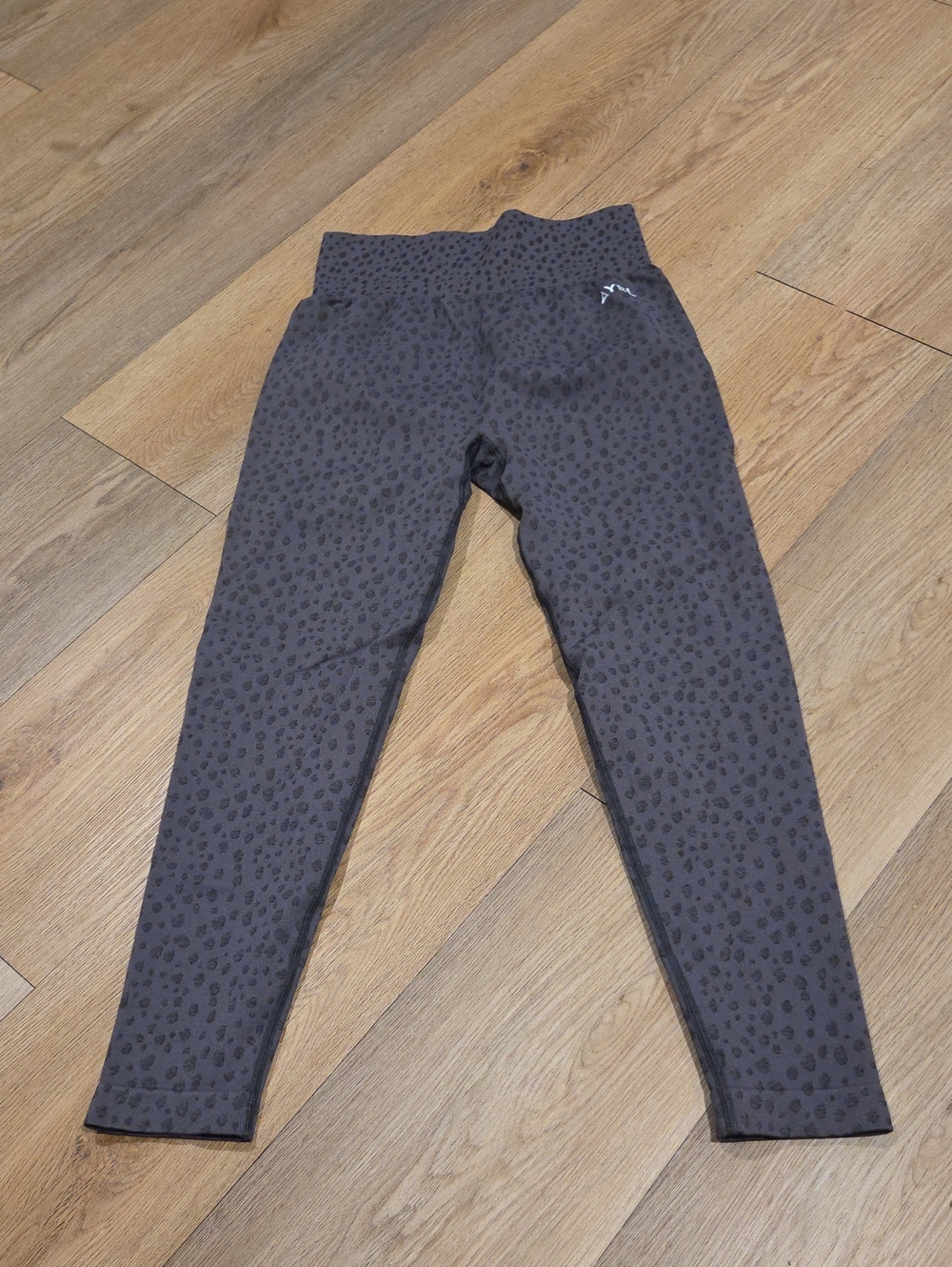 AYBL Grey Leopard Print High-Waist Leggings